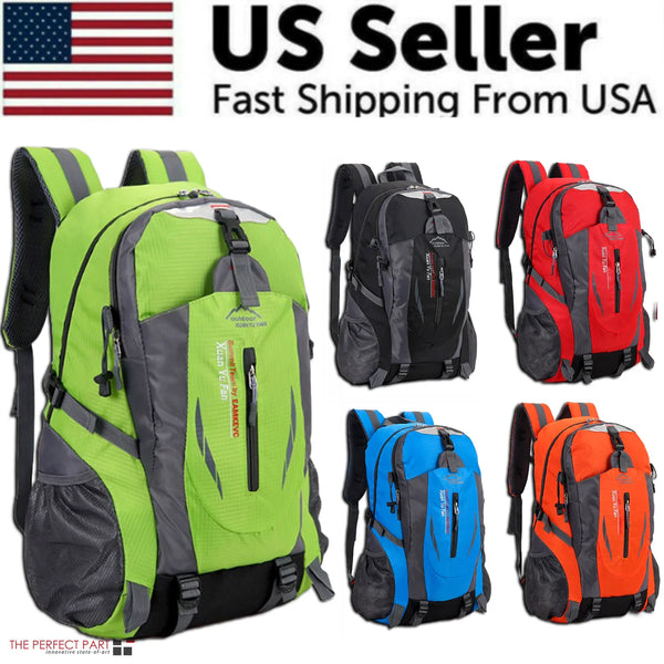 40L Travel Backpack Waterproof Hiking Camping Laptop School Rucksack