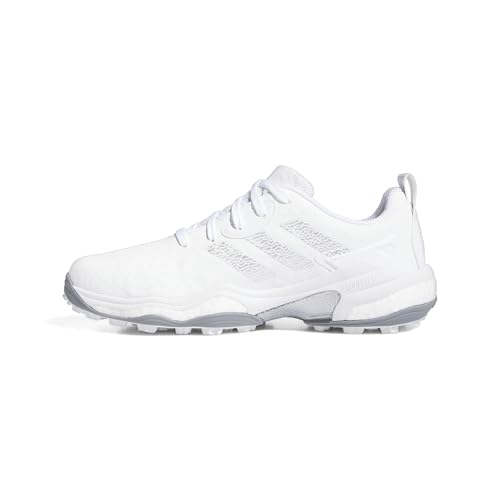 adidas Men's CODECHAOS 25 Spikeless Golf Shoes White Silver Grey