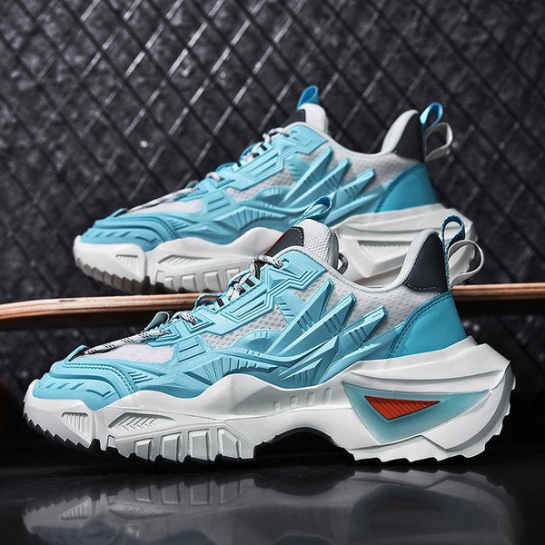 Men's Chunky Height Increasing Sneakers Thick Sole Lightweight Casual Shoes