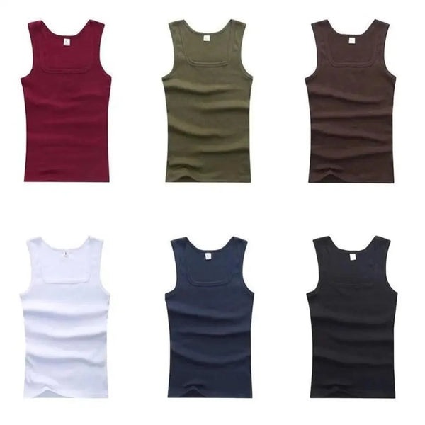 Men's Plus Size Summer Sleeveless Tank Top Fitness Casual Vest